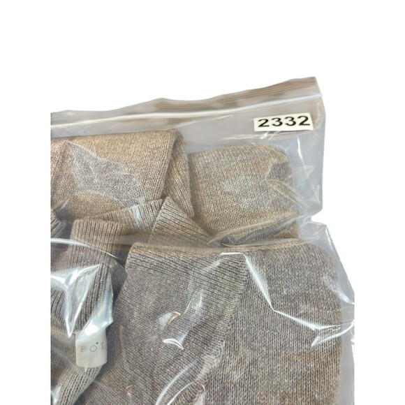 Poetry Cardigan Women’s 14 L Tan Gray Button Front Pocket Sweater Neutral Earthy - Picture 10 of 12